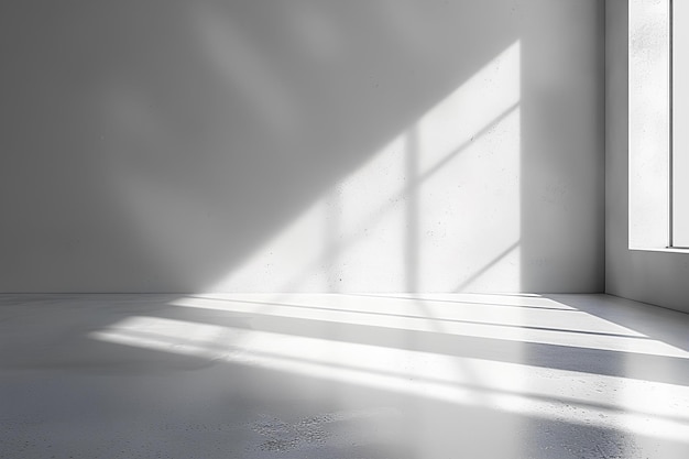 A black and white photo of an empty room