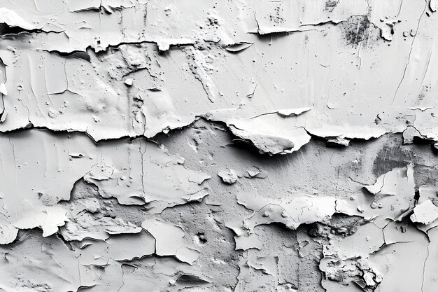 A black and white photo of peeling paint