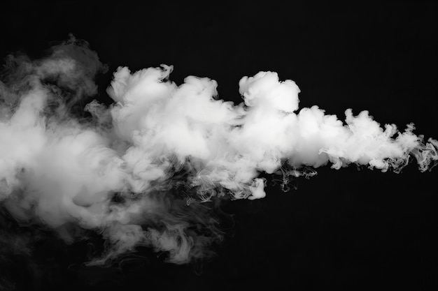 Photo a black and white photo of smoke rising from the top