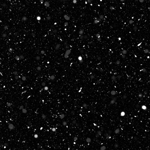 Photo a black and white photo of snowflakes falling from the sky