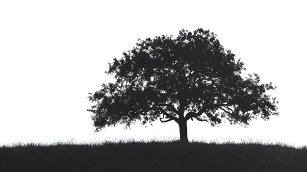 Photo a black and white photo of a tree with the words on it