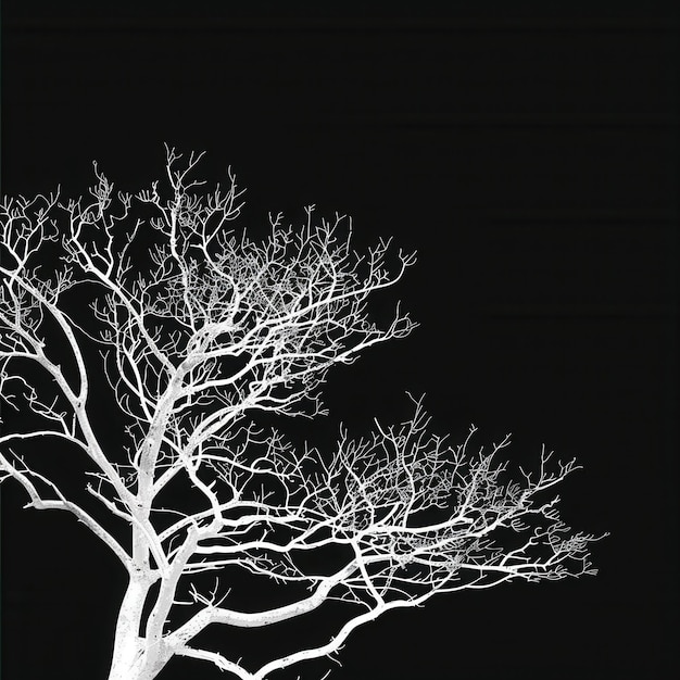 Photo a black and white photo of a tree