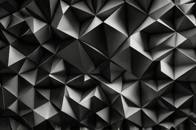 a black and white photo of a wall of metal cubes