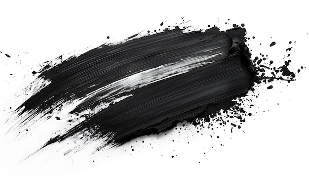 a black and white picture of a black paint with a black marker in the middle