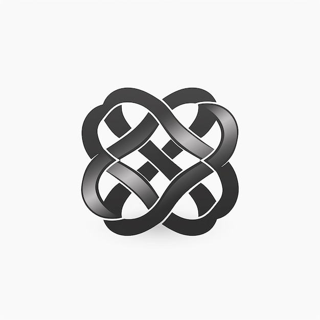 a black and white picture of a celtic design