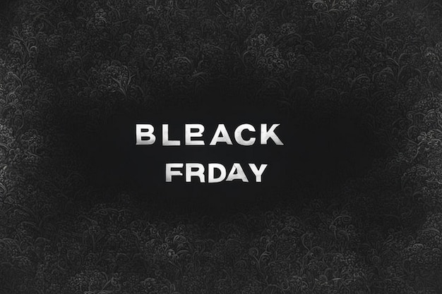 black and white poster that says black friday friday on it