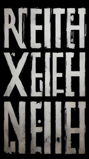 a black and white poster that says quot x quot on it