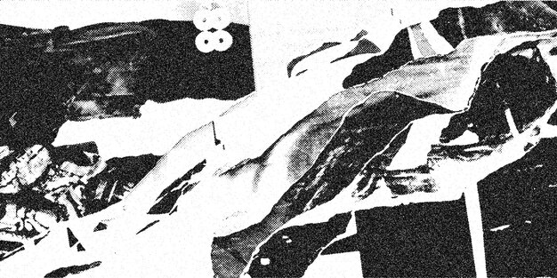 black and white ripped paper grunge halftone texture effect