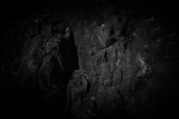 Black and white rock surface texture Weathered stone background