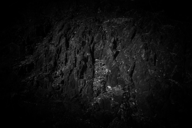 Black and white rock surface texture Weathered stone background