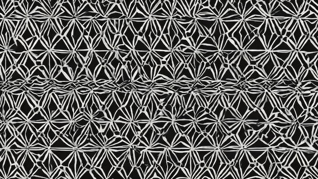 Black and white seamless pattern with a geometric design