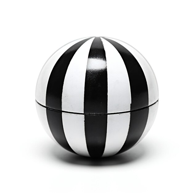 Black and white soccer ball isolated on white background