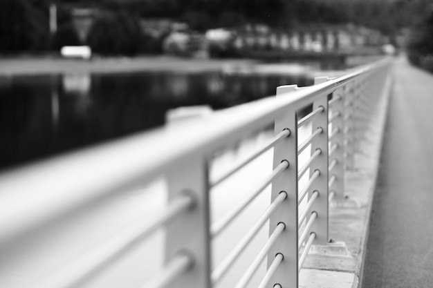 Black and white steel border fence background hd