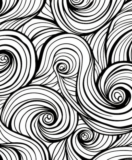 Photo black and white swirling pattern