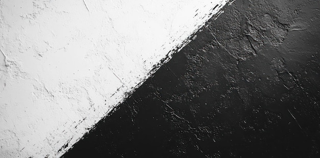 Black and White Textured Wall Divided Diagonally