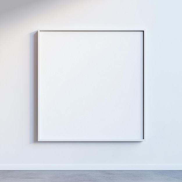 Photo black and white wall empty frame mockups for modern interiors