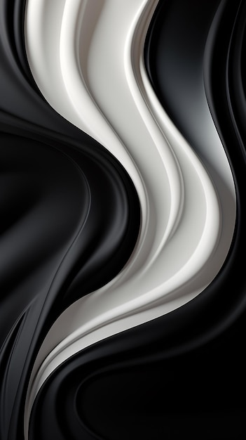 a black and white wavy fabric