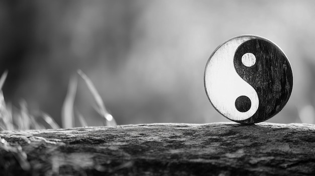 black and white yin yang symbol represents the concept of balance and harmony in duality The curved