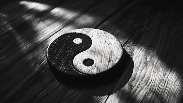 black and white yin yang symbol represents the concept of balance and harmony in duality The curved