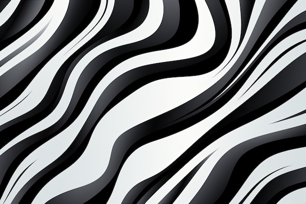 Black and white zebra fur pattern that is fluid a zebra pattern that is still wild yet in style B