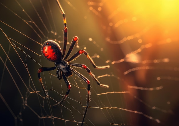 Black widow spider Latrodectus