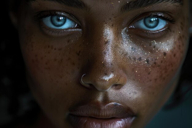 black womans portrait closeup