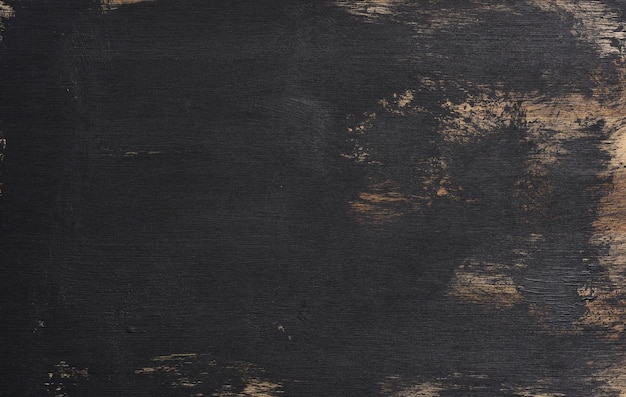 Black wooden painted surface texture