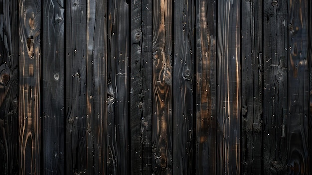 Photo black wooden plank background