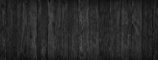 Black wooden surface