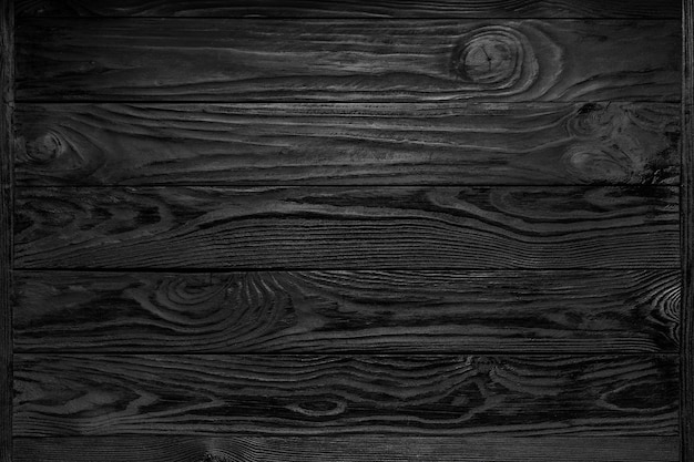 Black Wooden Texture Background