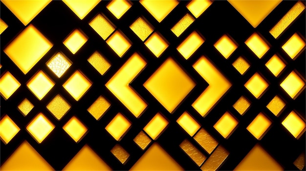 A black and yellow background with a square pattern and the words " light " on it.