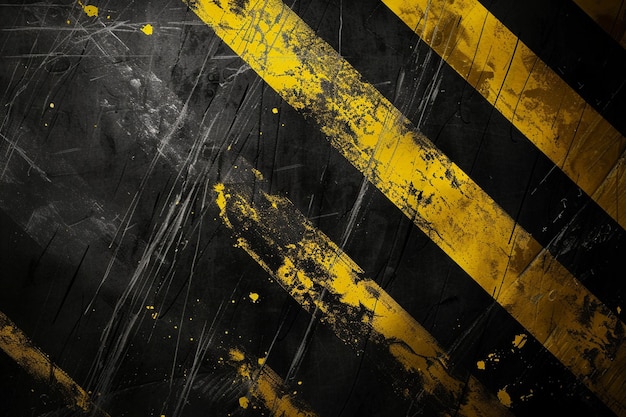 Photo black and yellow grunge abstract background