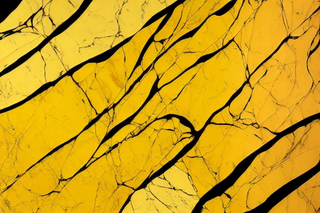 Black and yellow marble abstract background