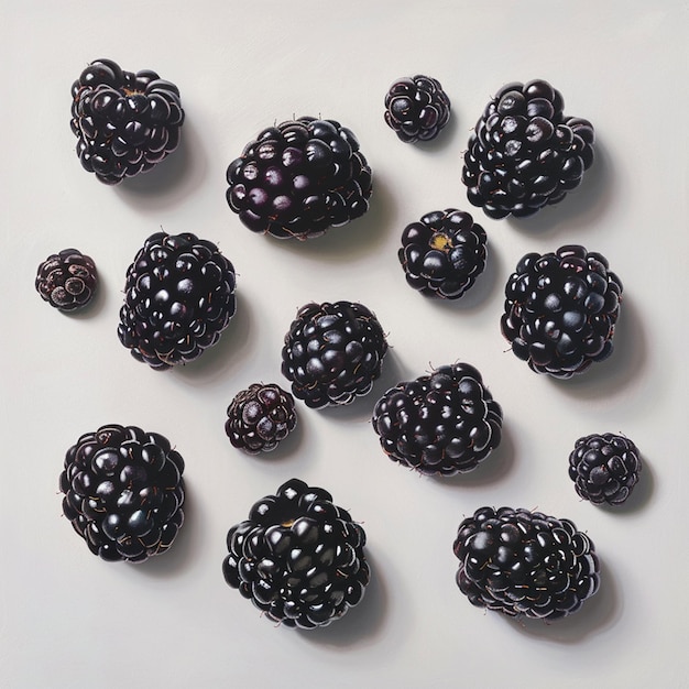 blackberries fresh organic farm fresh fruits isolated on white background fruit pattern