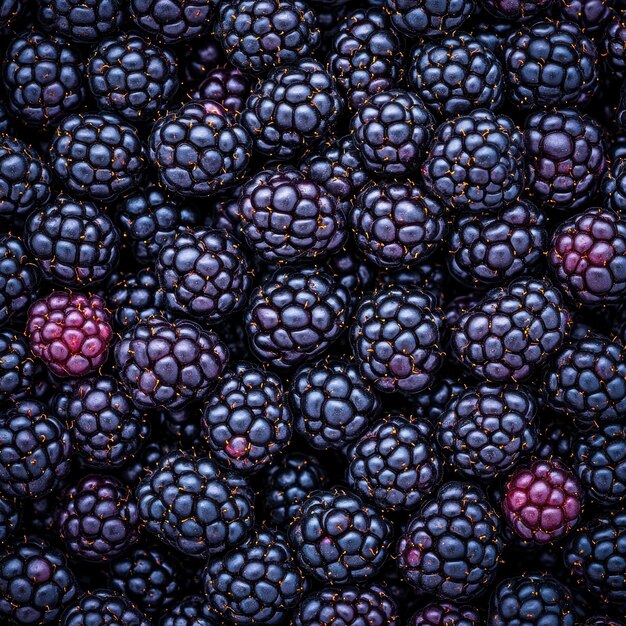 Blackberry fruit fresh and tasty overwhelming abundance