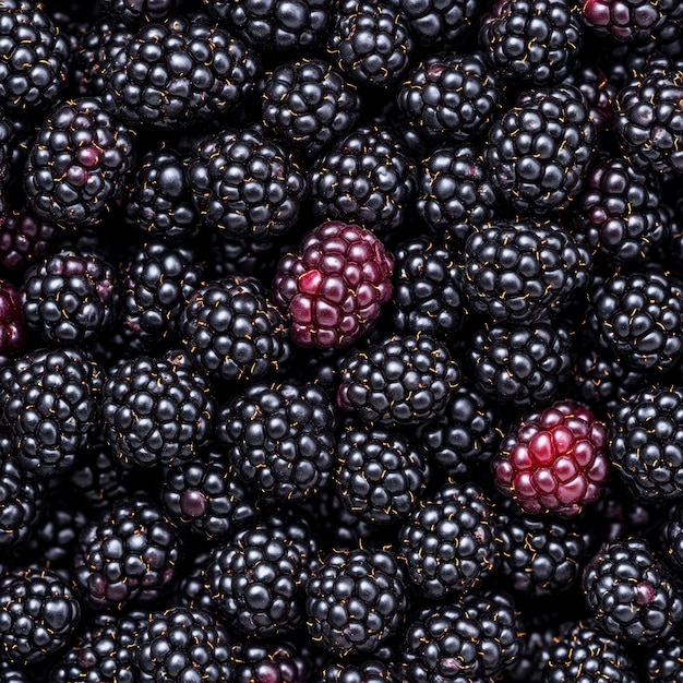 Blackberry fruit fresh and tasty overwhelming abundance