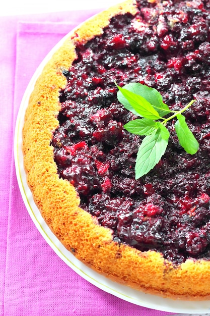 Blackberry pie