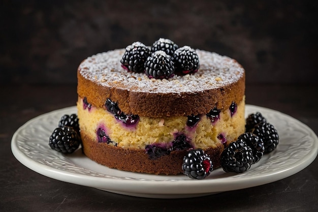 Blackberry tea cake