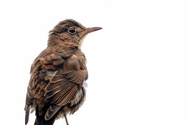 Photo blackbird isolated on white background