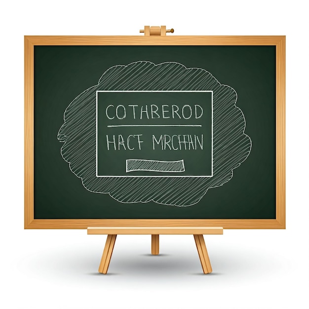 a blackboard with a brown frame that says corrous