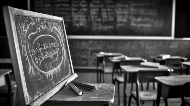 A blackboard with a chalkboard that says'i'm a teacher'on it