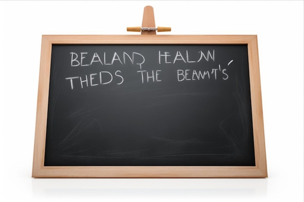 Photo a blackboard with a wooden frame that says quot the bee quot