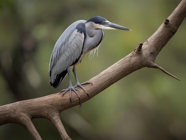 Blackheaded heron Ardea melanocephala Serengeti National Park Tanzania ai