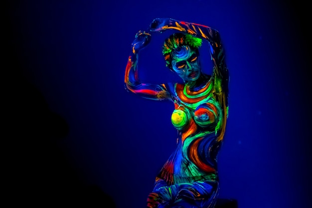 Blacklight boby painting