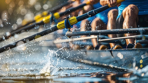 Blades in Motion Rowers Unity and Power on Display