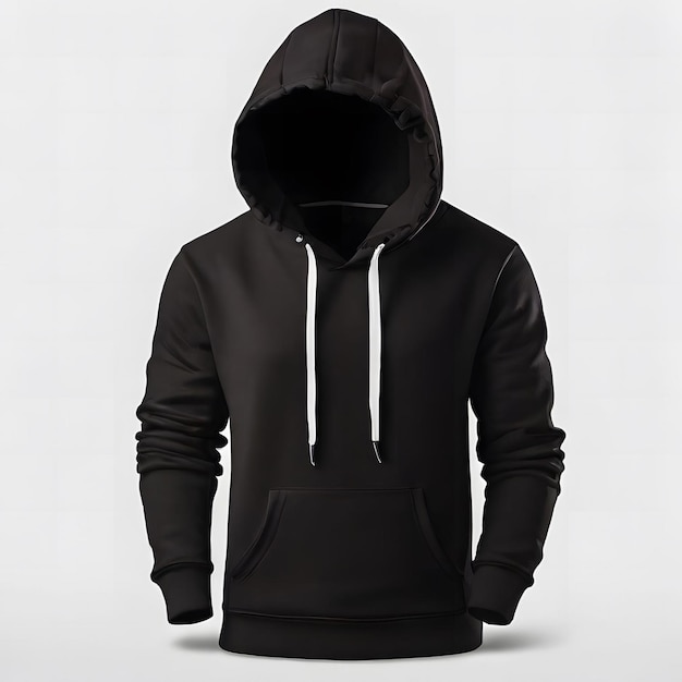 Blakc colour hoodie mockup design