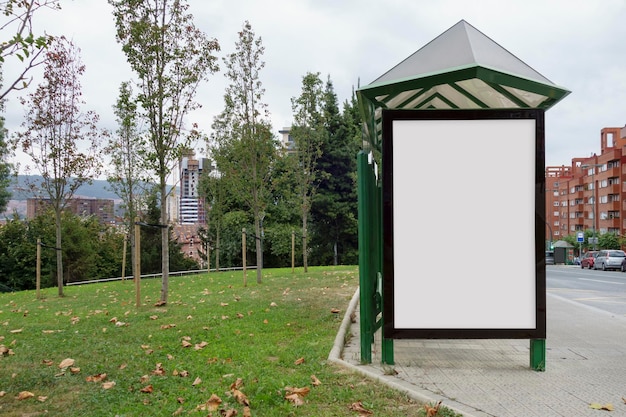 Blank advertisement billboard