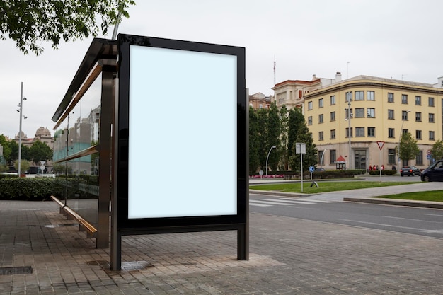 Blank advertisement mock up