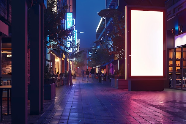 Blank advertising billboard on different places mock up for your product design Generative AI