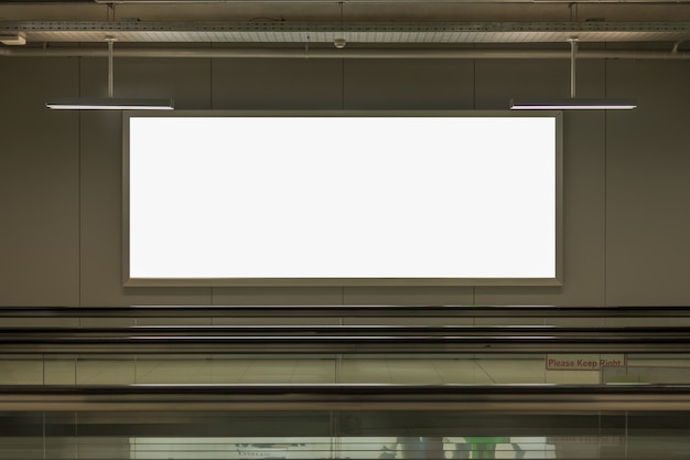 blank advertising billboard